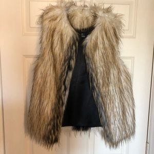 Faux Fur Vest Size S
